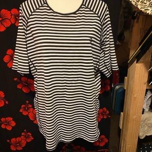 JCoultier black and white striped shirt